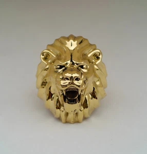 Handmade Tiger Ring, Wild Animal Brass Armored Tiger Head Ring, Animal Lover - Picture 1 of 7