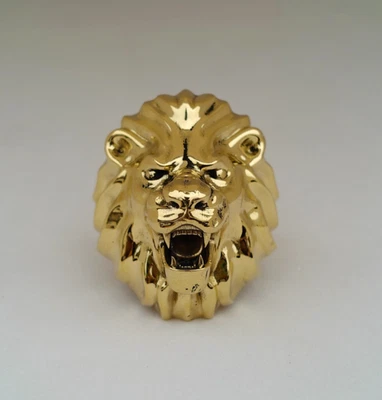 Handmade Tiger Ring, Wild Animal Brass Armored Tiger Head Ring,  Animal Lover - Image 1 of 4