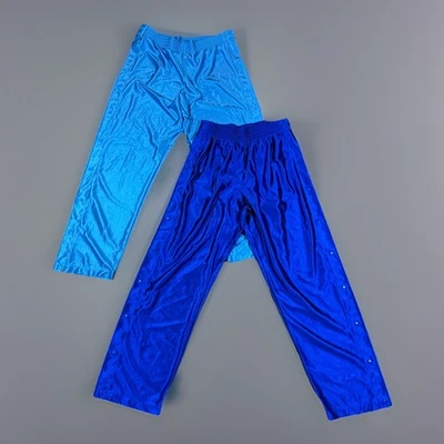 Pantalones retro Eastbay años 90 sedosos deslumbramiento azul rasgado (2) para hombre LRG brillantes Foto 1 de 4