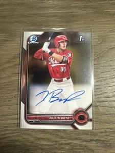 Justin Boyd, Bowman 1st Chrome Autograph #CDA-JBD - 2022 Bowman Draft - Picture 1 of 2