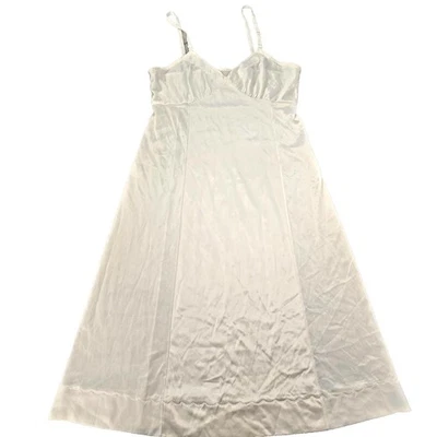 Vestido sin tirantes vintage para mujer lencería satinada mediana correas ajustables nupcial años 90 Foto 1 de 4