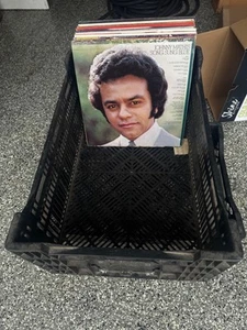 VINYL LP PLASTIC RECORD CASE HOLDS OVER  200 RECORDS EXCELLENT CONDITION - Picture 1 of 1