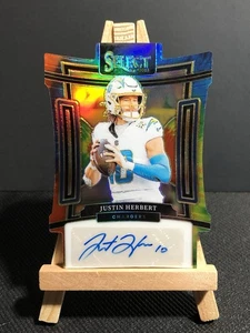 2023 Panini Select Die Cut Justin Herbert Tie-Dye Auto /25 #SIG-JHE RARE SSP - Picture 1 of 2