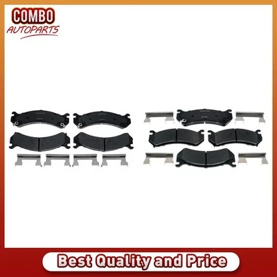 Juego de pastillas de freno de disco delanteras traseras para Chevrolet Silverado 1500 HD 2001-2006 Foto 1 de 4