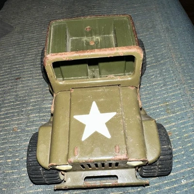 Lot of 2  Vintage Army Military Jeep And Big Rig Truck - Image 1 of 4