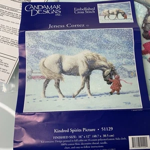 Kindred Spirits Picture Candamar Designs Jeness Cortez #51129 Cross Stitch Horse - Picture 1 of 6