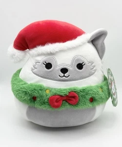 Squishmallow Gracelynn Fuchs Plüsch 9 Zoll Feiertag Weihnachtskranz 2022 - Bild 1 von 6