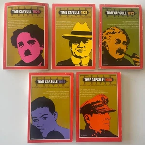 Lot of 5 Vintage TIME Capsule Books : 1923 1929 1932 1941 1950 - Picture 1 of 4
