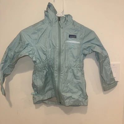Chaqueta de lluvia Patagonia para niños Torrentshell verde azulado niñas XS 5-6 Foto 1 de 4