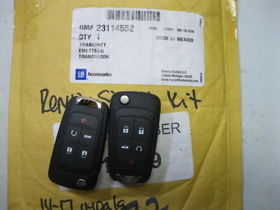 2014-2018 Chevrolet Impala Remote Start Package 23114552 Genuine OEM GM 2 FOBS - Image 1 of 4