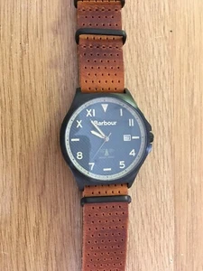 BARBOUR GENTS MARSDEN WATCH MODEL BB047GNTN RRP £180 - Picture 1 of 6