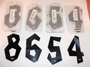 ~ Old School DYNO D-Force BMX Black Number Plate Numbers 10 Pack 4, 5, 6, 8 ~ - Picture 1 of 9
