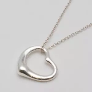 TIFFANY&Co. Tiffany Open Heart Necklace SV925 Chain 18 inch Genuine Pre-owned - Picture 1 of 7