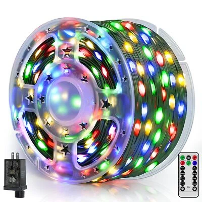 BRIGHTCHRISTMAS 1200 LED 394FT Luces De Navidad Impermeable Para Exterior Patio Jardin En Oferta
