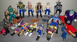 1993 Galoob Biker Mice From Mars Collection Vinnie's Sled MOTO CHOPPER THROTTLE - Bild 1 von 10