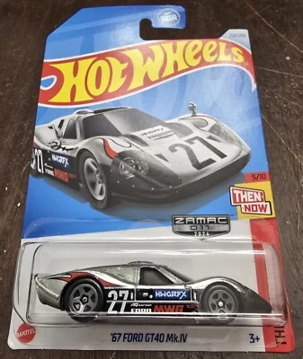 Ford GT40 MK.IV ZAMAC HW Hot Wheels 2024 '67 entonces y ahora #5/10 (lote de 1) *NUEVO* Foto 1 de 2