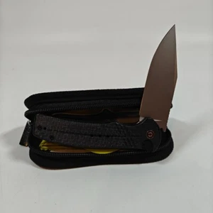 Civivi Cogent 14C28N Steel Blade Black Micarta Handle Folding Knife - C20038D-7 - Picture 1 of 5