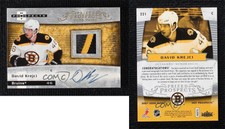 2007-08 Fleer Hot Prospects Prospect /399 David Krejci RPA Rookie Patch Auto RC