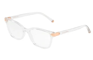 New DOLCE & GABBANA Eyeglasses DG 5036 3133 53-17 140 Clear Crystal &Gold Frames - Picture 1 of 8