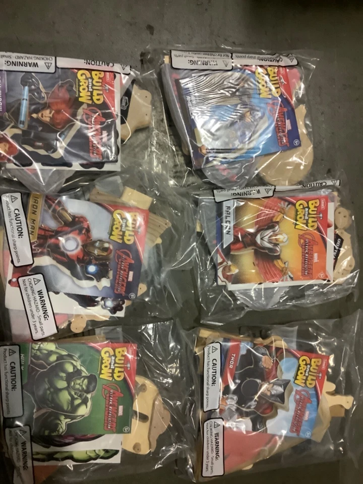 Avengers Lowe's Build And Grow Kits - You get all 6 Marvel Heroes shown! - Image 1 of 1