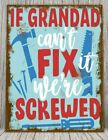 Grandad Metal Plaque Sign - Man Cave Christmas Birthday Father's day Gift Idea