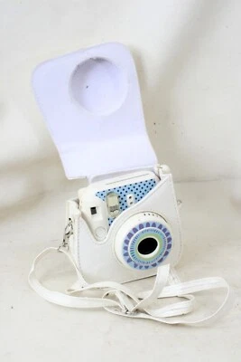 TESTED Fujifilm Instax Mini 8 White  w/ CAIUL leather case & covering - Image 1 of 4