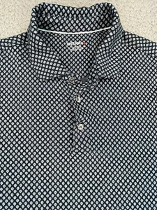 Camisa Polo UNTUCKit Para Hombre XL Azul Geométrica Patrón Argyle Estilo Tayo - Imagen 1 de 16