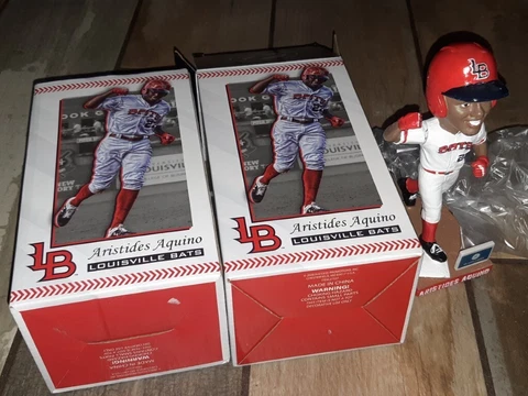 ARISTIDES AQUINO LOUISVILLE BATS 2020 BOBBLEHEAD (BOBBLEARM) FREE SHIPPING Cover