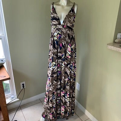 Tufi Duek Sleeveless Strappy Stretch A-line Maxi Dress Size S  MSRP $475 Foto 1 de 4