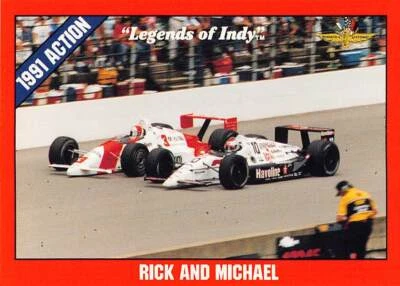  Legends of Indy Trading Card #42 RICK AND MICHAEL  Indianapolis 500 - Image 1 of 2