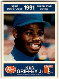 1991 Post Canada Super Star Series Ken Griffey Jr. #26 Seattle Mariners