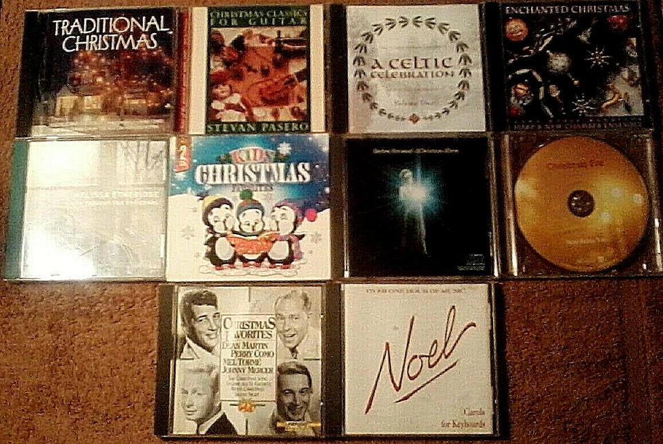 Lot of 10 Assorted CHRISTMAS CDs - Melissa Etheridge  Barbara Streisand + - Imagem 1 de 1