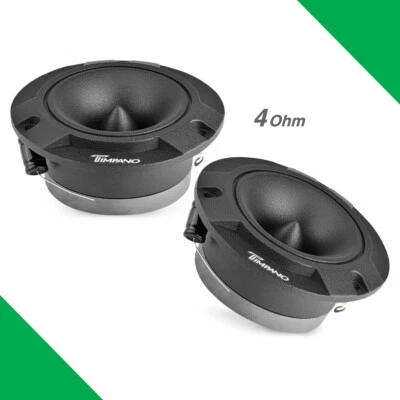 (2) 3.85" SUPER TWEETER TIMPANO 300W TPT-ST2 BLACK BULLET 4 OHM PAR DE AUDIO PROFESIONAL Foto 1 de 4