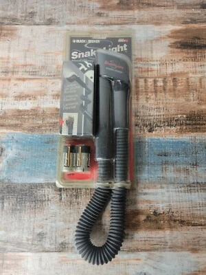 NEW VINTAGE BLACK & DECKER FLEXIBLE SNAKELIGHT FLASHLIGHT # SLB1M Made in USA - Image 1 of 4