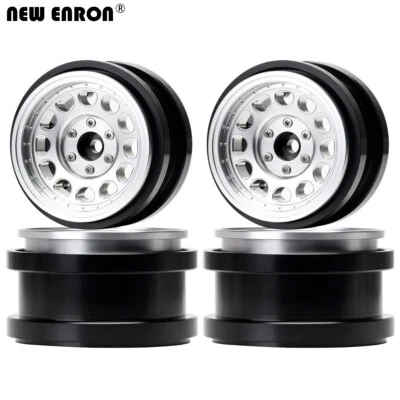 4Pcs 2.9" Aluminium Beadlock Wheel Rim For RC 1/6 Losi Super Rock Rey Axial SCX6 - Image 1 of 4