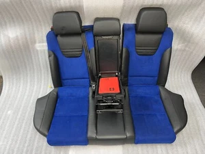 AUDI S4 Nogaro Blue SPORT RECARO Alcantara B6 B7 REAR SEATS Suede SEDAN 04 - 07 - Picture 1 of 6