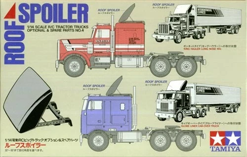 Tamiya 56504 1/14 RC Tractor Truck Roof Spoiler Set Realistic Spare Parts TROP04 - Image 1 of 1