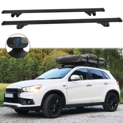 Barras transversales de techo 135CM 53" portador de kayaks de carga para Mitsubishi ASX 2013-2015 Foto 1 de 4