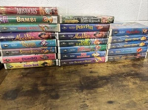 Lot of 20 Disney 'Black Diamond' Classics /Masterpiece Collection 3 Sealed - Picture 1 of 7