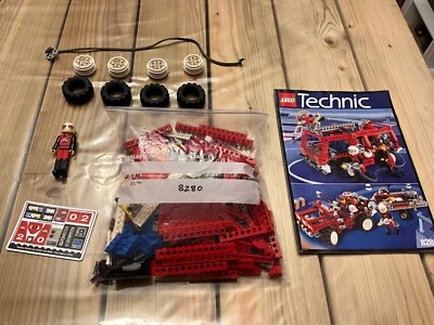 LEGO VINTAGE 1995 - TECHNIC 8280 Fire Engine - Missing Minifigure - New Stickers - Image 1 of 4
