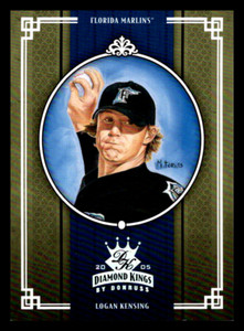 2005 Donruss Diamond Kings Silver Logan Kensing /50 #245 Florida Marlins
