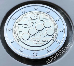 CIPRO 2023 BANCA CENTRALE MONETA 2 EURO NUOVA da rotolino, cartoncino protettivo - Foto 1 di 1