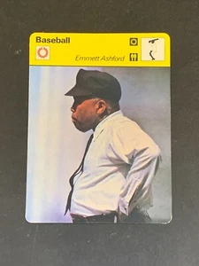 1979 Emmett Ashford First Black Umpire Sportscaster Baseball Card #73-15 EX - Picture 1 of 2