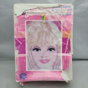 Sunshine Barbie Latch Hook Kit Caron No. BB0102 New With Box Damage 20"x30"