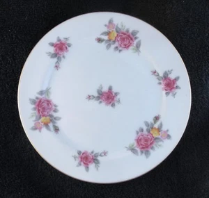 Narumi China - Occupied Japan - Rose Pattern 6.5 Inch Round Plate Saucer A - Picture 1 of 3
