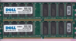 2GB 2x1GB PC3200 DELL SNPJ0203C/1G ELPIDA DDR-400 Desktop Ram Memory Kit DDR1 - Bild 1 von 4