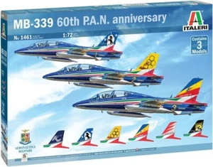 MB 339 P.A.N. 60TH ANNIVERSARY ITALERI | NO. 1461 | 1:72 (CONTIENE 3 MODELLI!!)- - Foto 1 di 1