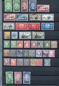 Lote de 75 estampillas de Irlanda 1937-50 M&U - Imagen 1 de 2