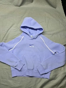 Nike Hoodie Youth Medium Air Swoosh Embroidered Pullover Sweatshirt DC8893-569 - Picture 1 of 11