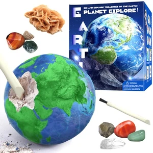 Planet Mining Kit with 8pcs Gemstones Early Educational Earth Gemstone Dig stvcz - Picture 1 of 12